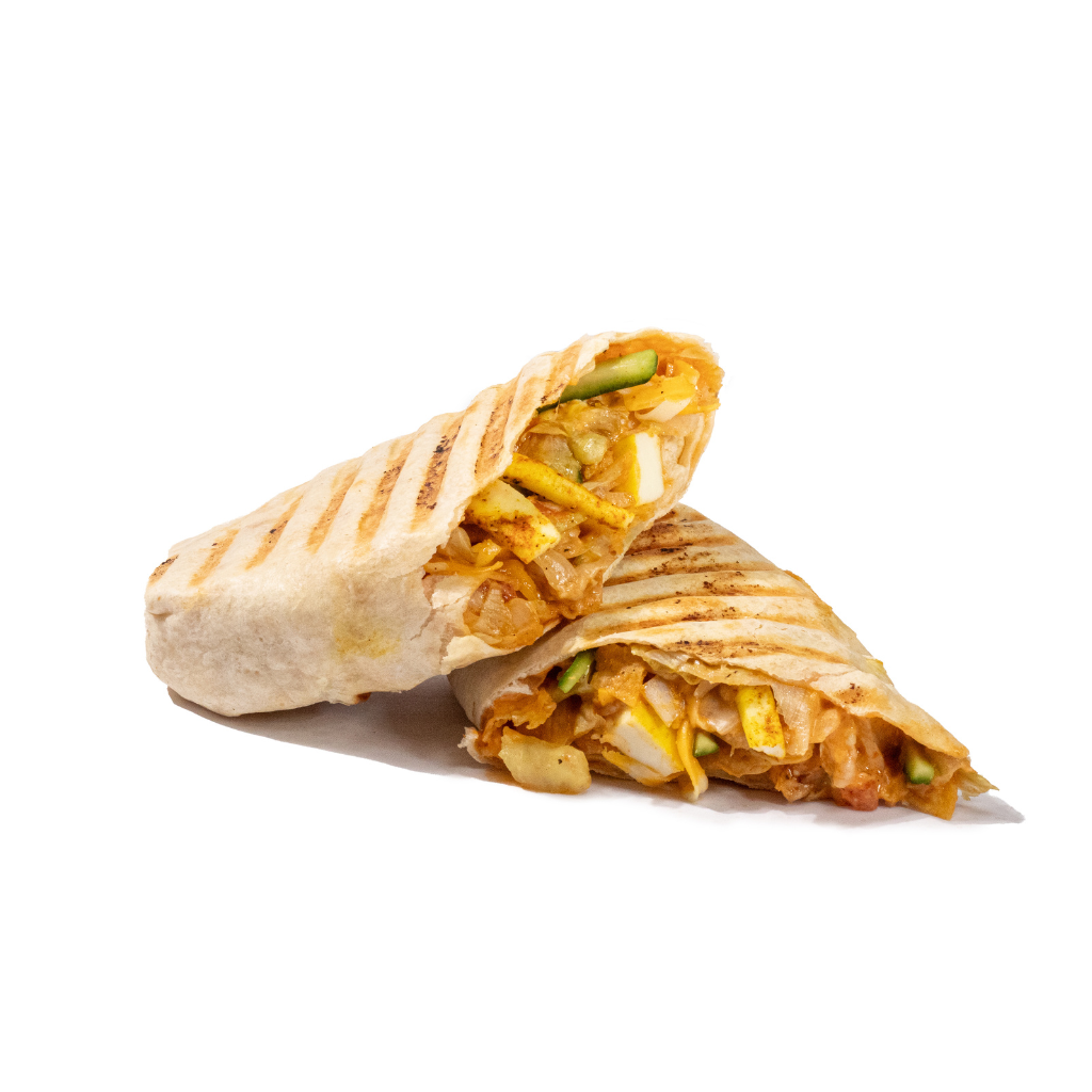BBQ Chicken wrap & Fries