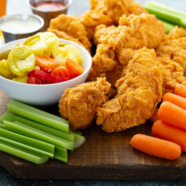 Veggie Tenders (3pcs)  & Chips